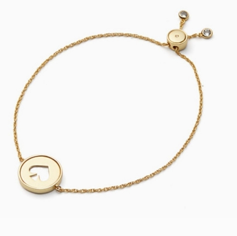 Kate Spade Mother of Pearl Adjustable Slider Bracelet